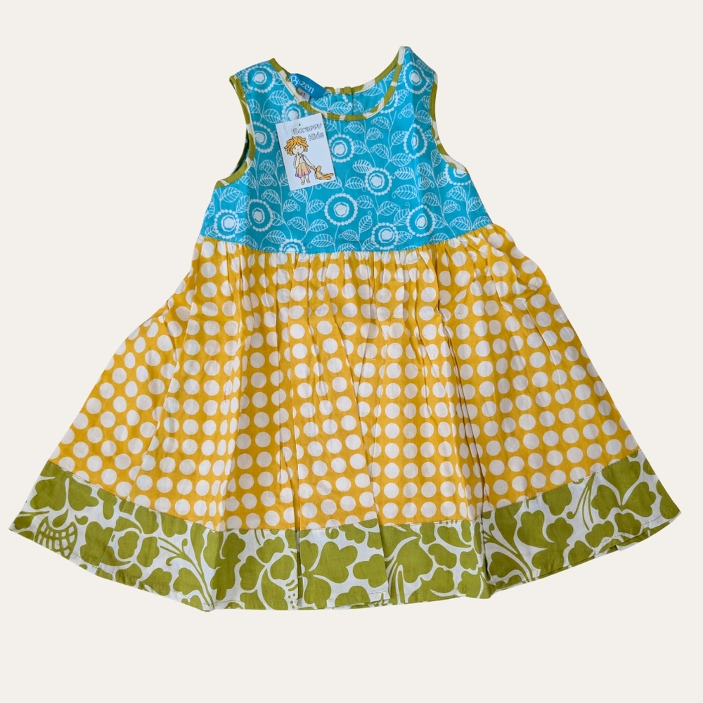 NWT Balizen Scrappy Kids Patchwork Cotton Sundress